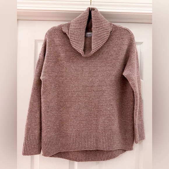 Old Navy Mauve Cowl Neck Oversized Sweater Oversized sz Small - Picture 1 of 8